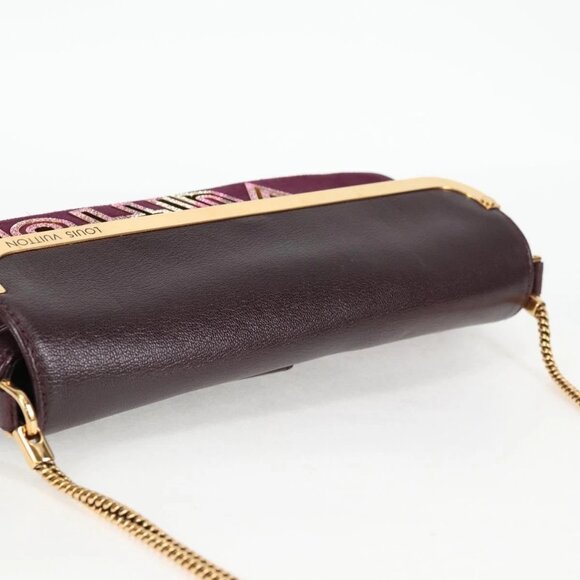 LOUIS VUITTON Pochette Avant Garde Bag Leather Brunne M97092 LV Auth BA4534V - Picture 8 of 16